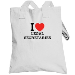I Heart Legal Secretary Love Jobs Ny Parody Totebag