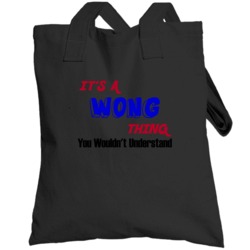 Its A Wong Thing Reunion Last Name Surname Totebag