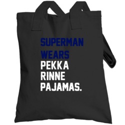 Superman Wears Pekka Rinne Pajamas Nashville Hockey Player Totebag