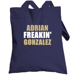 Adrian Gonzalez Freakin San Diego Baseball Sports California Totebag