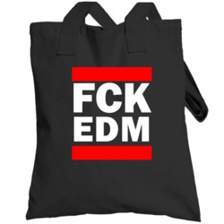 Fck Edm Edmonton Funny Graphic Patriotic Parody Black Totebag