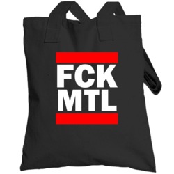Fck Mtl Montreal Funny Graphic Patriotic Parody Black Totebag