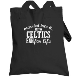 Married Into It Boston Basketball Sports Fan Totebag