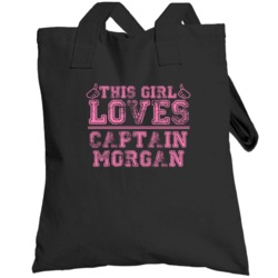 This Girl Loves Captain Morgan Popular Pirate Fan Totebag