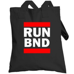 Run Bnd Iran      Funny Graphic Patriotic Parody Black Totebag