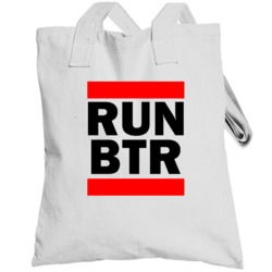 Run Btr La Usa     Funny Graphic Patriotic Parody Totebag