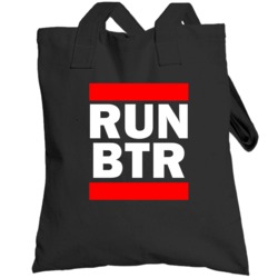 Run Btr La Usa     Funny Graphic Patriotic Parody Black Totebag