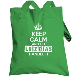 Keep Calm And Let Luiz Diashandle It Bjj Fighter Cool Fan Totebag