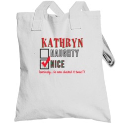 Kathryn Santa Naughty Nice List Personalized Name Cute Holiday Gift To