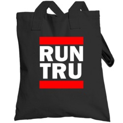 Run Tru Peru Trujillo     Funny Graphic Patriotic Parody Black Totebag