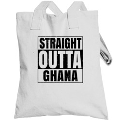 Straight Outta Ghana Nouns Words Compton Parody Totebag