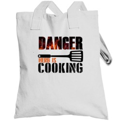 Danger Herb Is Cooking Cool Personalized Bbq Cooking Totebag