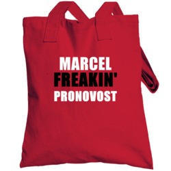 Marcel Pronovost Freakin Sports Michigan Detroit Hockey Totebag