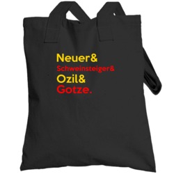 Neuer Schweinsteiger Ozil Gotze Germany Soccer Totebag