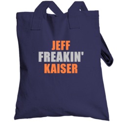 Jeff Kaiser Freakin Detroit Michigan Baseball Sports Totebag