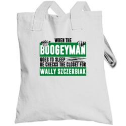 Wally Szczerbiak Boogeyman Checks Closet For Boston Basketball Totebag