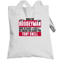 Tony Snell Boogeyman Checks Closet For Chicago Basketball Totebag