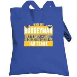 Ian Clark Boogeyman Checks Closet For Golden State Basketball Totebag