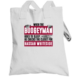Hassan Whiteside Boogeyman Checks Closet For Miami Basketball Totebag