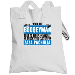 Zaza Pachulia Boogeyman Checks Closet For Orlando Basketball Totebag