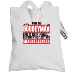Meyers Leonard Boogeyman Checks Closet For Portland Basketball Totebag
