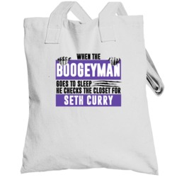 Seth Curry Boogeyman Checks Closet For Sacramento Basketball Totebag