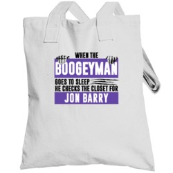 Jon Barry Boogeyman Checks Closet For Sacramento Basketball Totebag