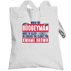 Kwame Brown Boogeyman Checks Closet For Washington Basketball Totebag