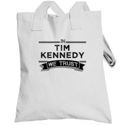 In Tim Kennedy We Trust Buffalo Hockey Player Fan Totebag