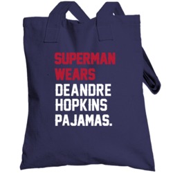 Superman Wears Deandre Hopkins Pajamas Houston Football Player Totebag