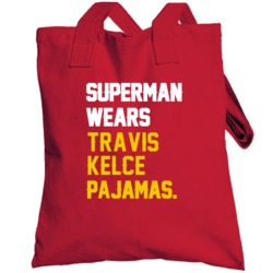 Superman Wears Travis Kelce Pajamas Kansas City Football Player Toteba