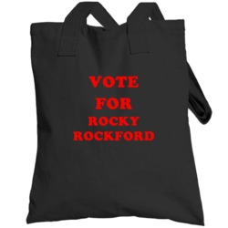Vote For Rocky Rockford Tv Show The Rockford Files Totebag