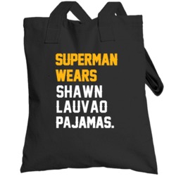 Superman Wears Shawn Lauvao Pajamas Washington Football Player Totebag