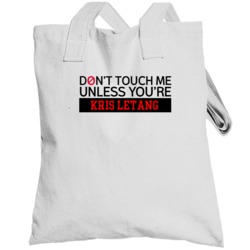 Dont Touch Me Unless Youre Kris Letang Pittsburgh Hockey Totebag