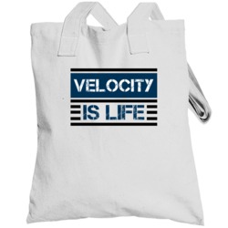 Velocity Is Life Cool Video Game Totebag