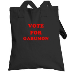 Vote For Gabumon Tv Show Digimon Adventure Totebag