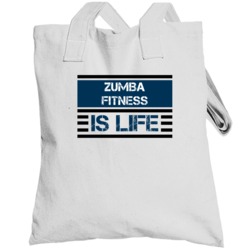 Zumba Fitness Is Life Cool Video Game Totebag