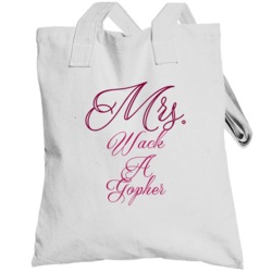 Mrs Wack A Gopher Favorite Video Game Cool Fan Totebag