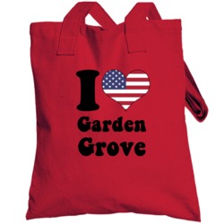 Garden Grove Orange California Usa I Love Heart Totebag