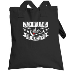 Zack Williams For President Video Game Character Funny Totebag