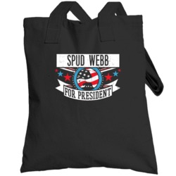 Spud Webb For President California Sports Funny Totebag