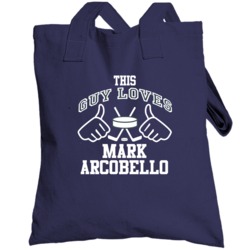 This Guy Loves Mark Arcobello Edmonton Hockey Fan Sports T Shirts Tote