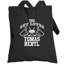 This Guy Loves Tomas Hertl San Jose Hockey Fan Sports T Shirts Totebag