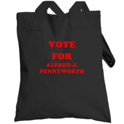 Vote For Alfred J  Pennyworth Tv Show The Batman Totebag