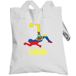 Ecuador Bicycle Kick World Cup Soccer Football  White Totebag
