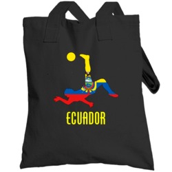 Ecuador World Cup Soccer Football Mens Black Totebag