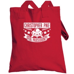 Christopher Pike For President Star Trek Character Parody Totebag