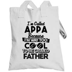 Called Appa Too Cool Dad Father Father's Day Gift Totebag