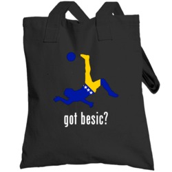 Muhamed Besic Bosnia Df Got Kick Football Soccer World Cup Totebag