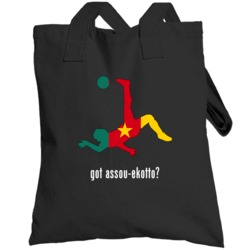 Benoit Assou-ekotto Cameroon Df Kick Football Soccer World Cup Totebag
